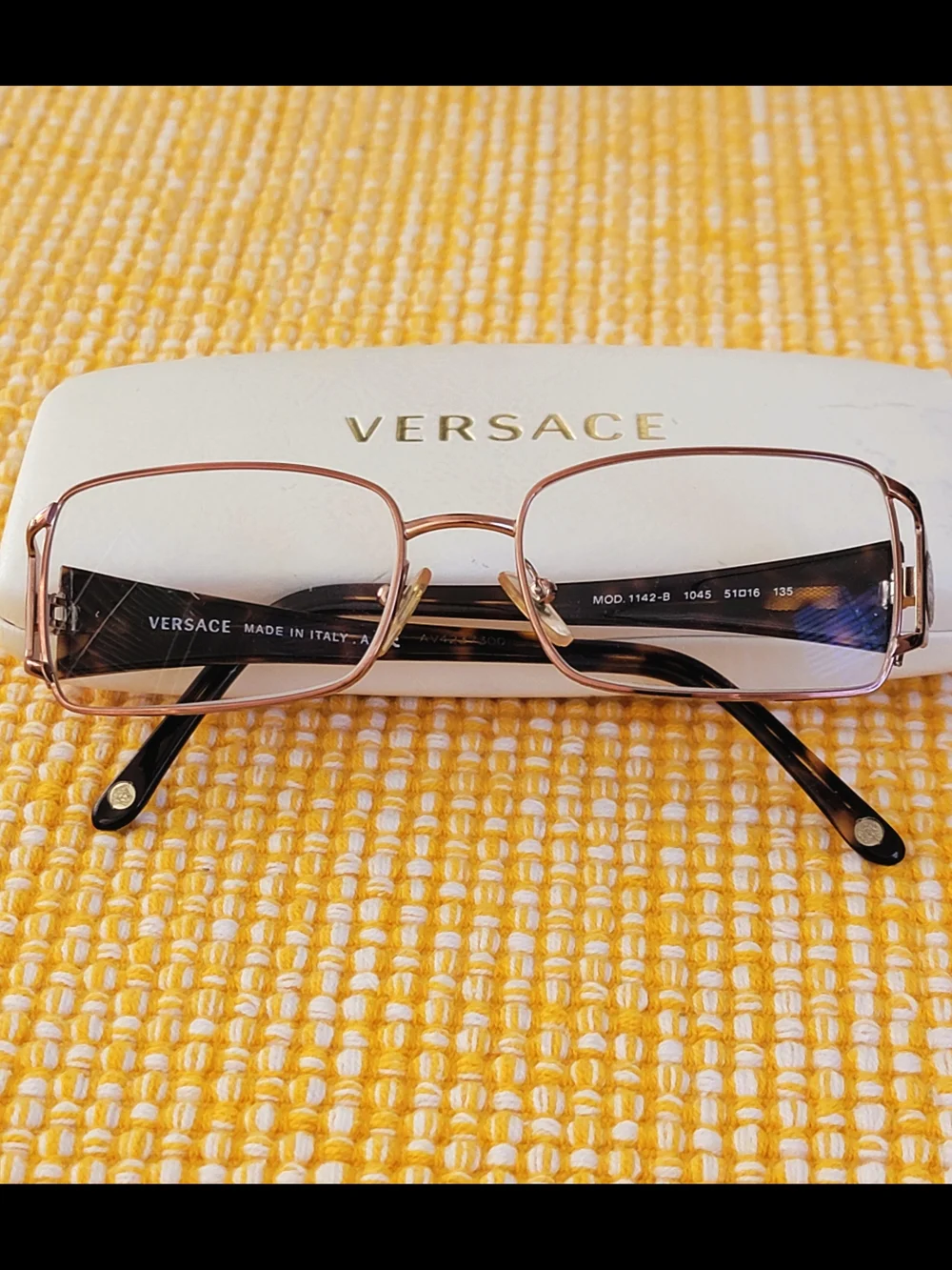 Versace Bronze Turtle 1142-B 1045 Medusa Logo Womens Glasses Frame 53 16 135